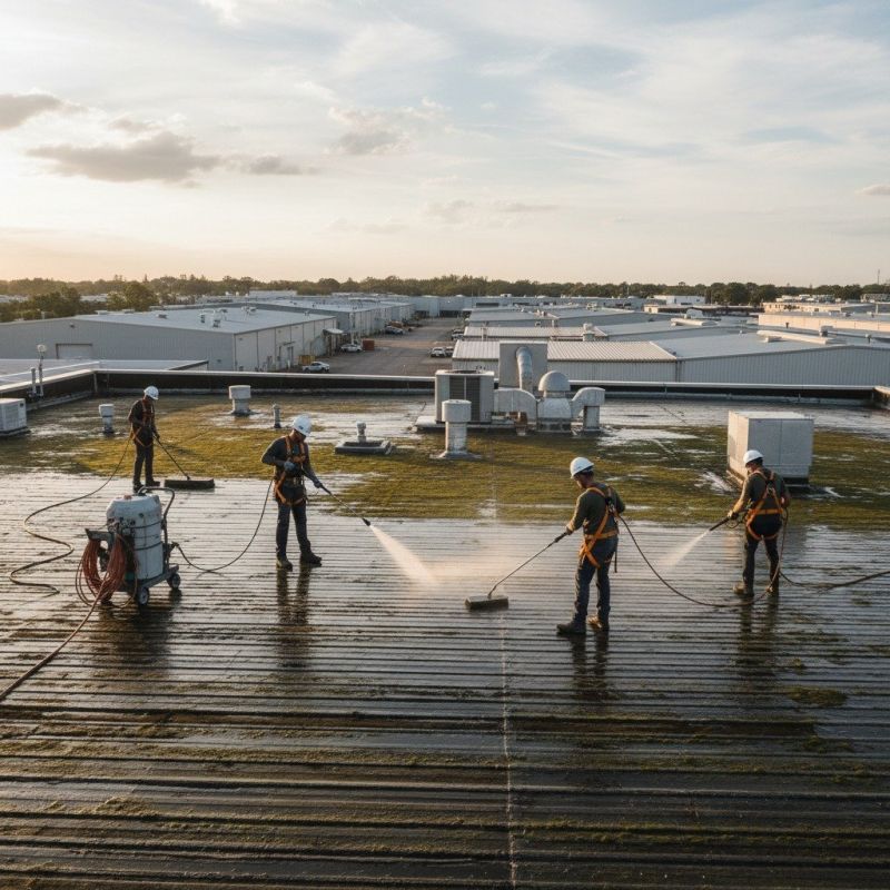 Industrial Roof Cleaning